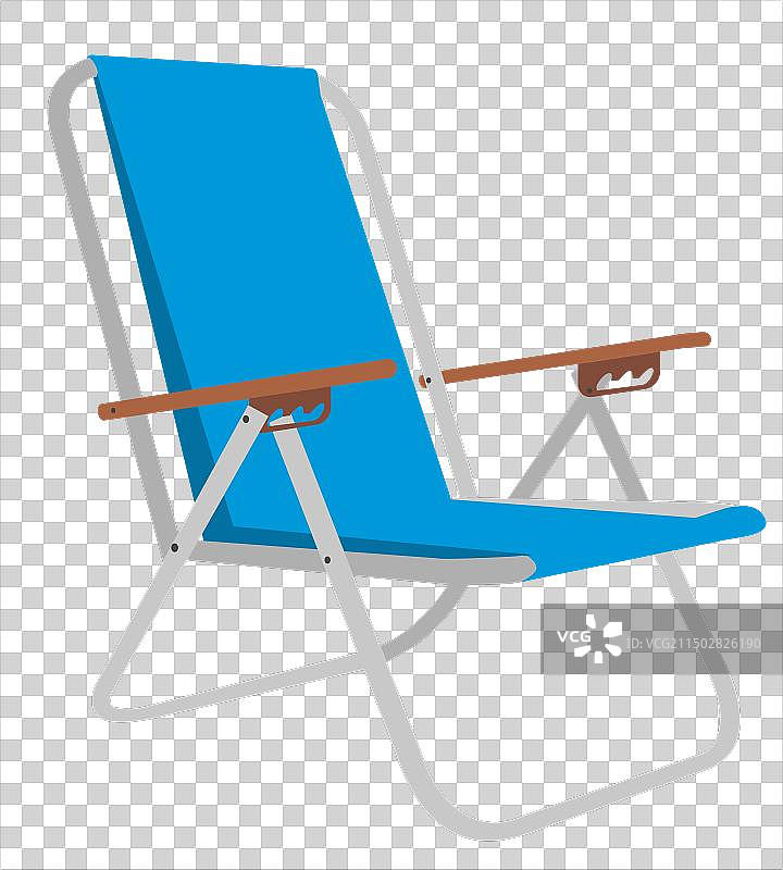 白色背景上的折叠椅图片素材