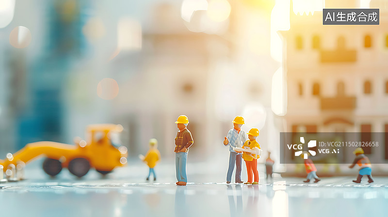 【AI数字艺术】微缩粘土风格工厂场景图片素材