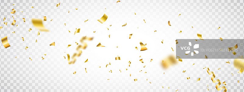 金色纸屑背景庆祝活动卡片图片素材