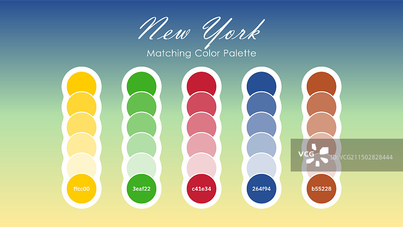 纽约配色组合（RGB）图片素材