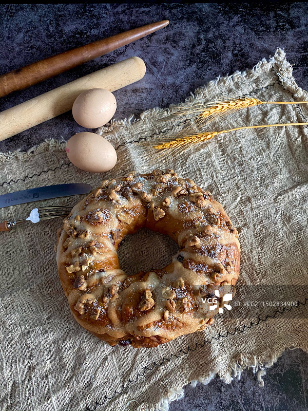 静物摄影：烤面包图片素材