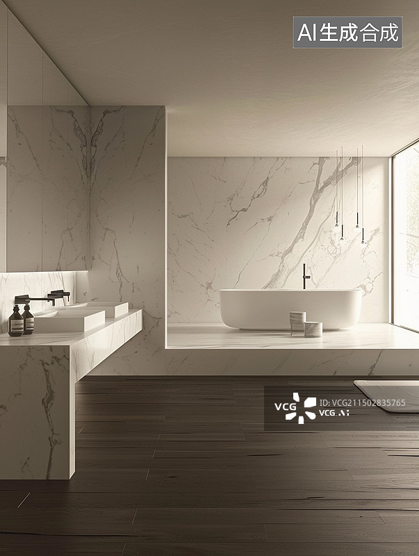 【AI数字艺术】现代风格家居设计——卫生间图片素材