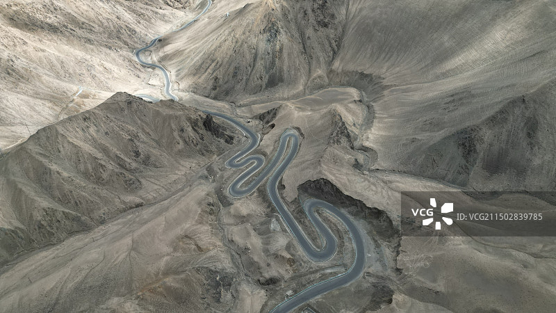 盘龙古道俯拍视角图片素材