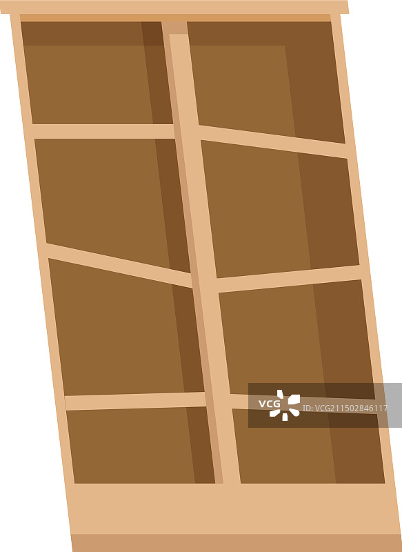 卡通木制书架图片素材