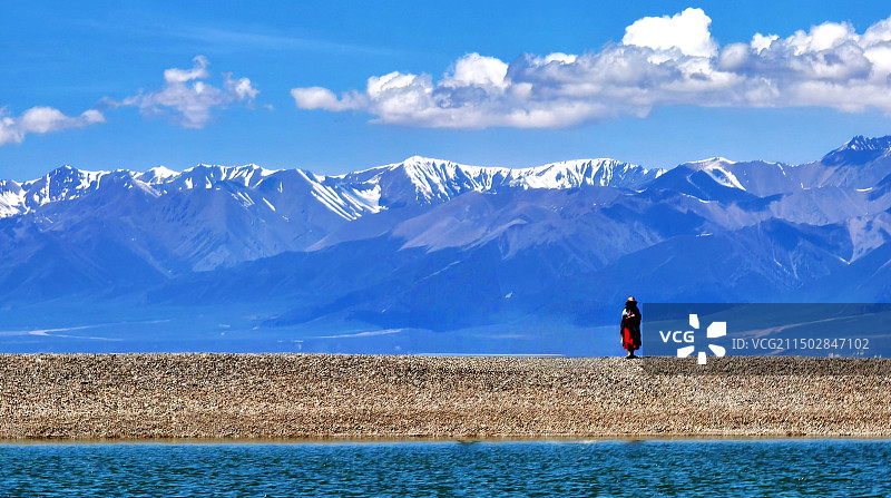 赛里木湖图片素材