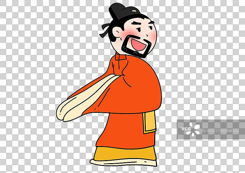 郑成功，武将，官府，官服，成语故事，古代图画书儿童文学读书角色场景插画设计元素图片素材