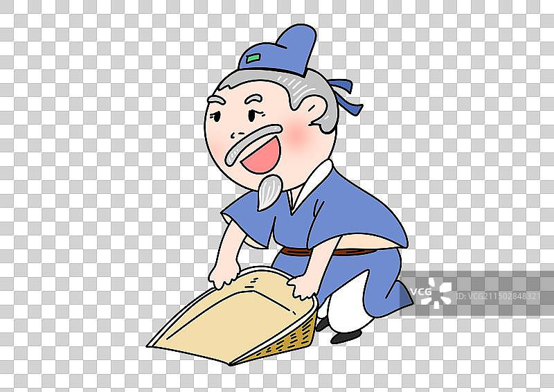 农民，农夫，劳作，干活，成语故事，古代图画书儿童文学读书角色场景插画设计元素图片素材