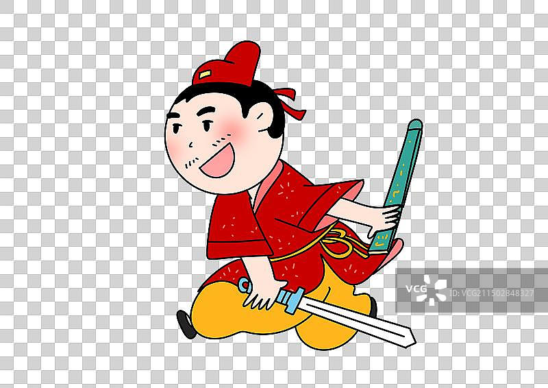 剑客，侠客，武术，传统文化，成语故事，古代图画书儿童文学读书角色场景插画设计元素图片素材