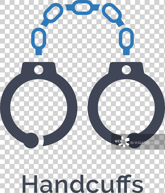 手铐扁平图标图片素材