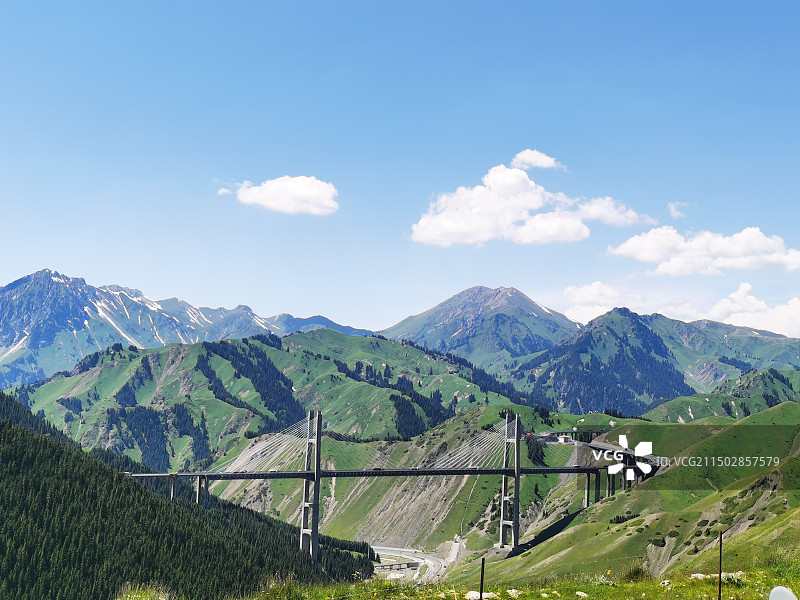 果子沟大桥图片素材