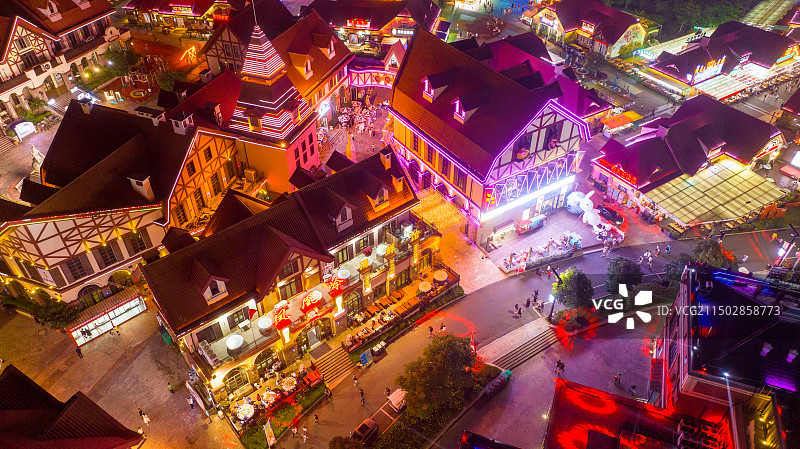 中国山东青岛金沙滩啤酒城图片素材