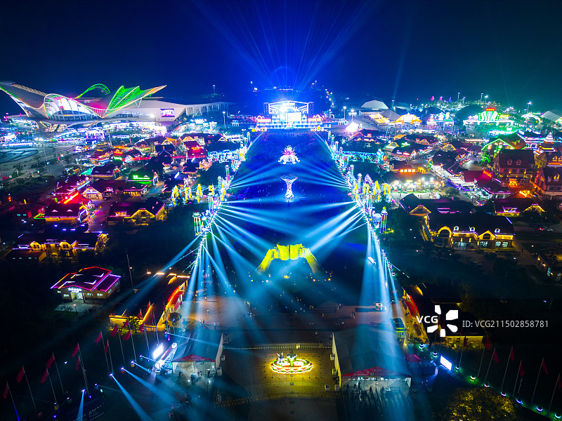 中国山东青岛金沙滩啤酒城图片素材