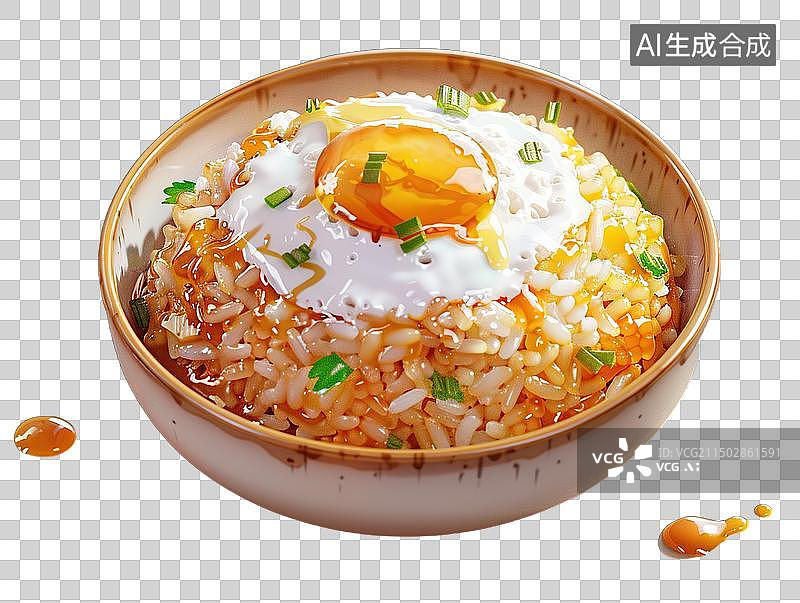 【AI数字艺术】黄金炒饭 蛋炒饭图片素材
