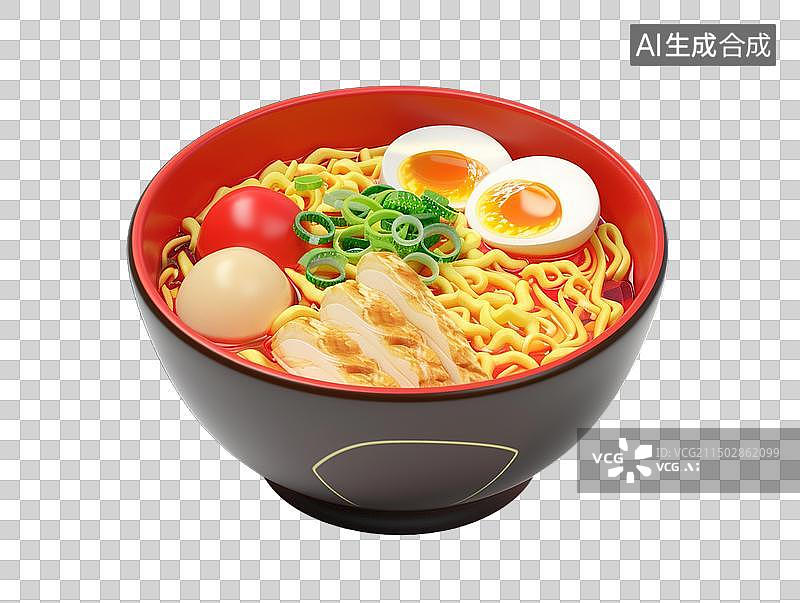 【AI数字艺术】拉面 卡通的图片素材