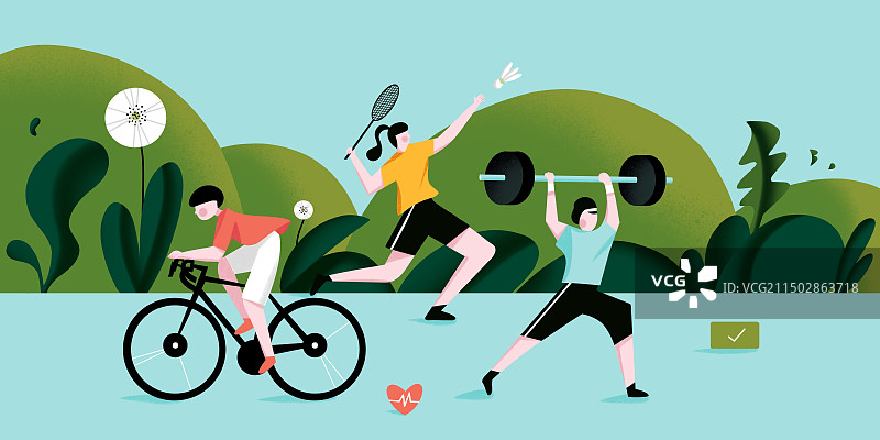 全民运动健身图片素材