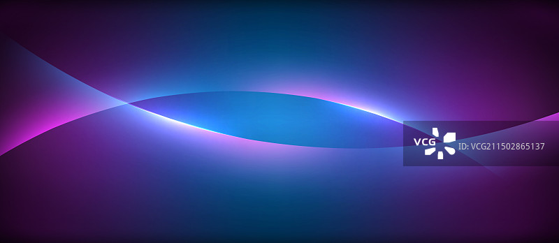 霓虹灯发光的圆形光线照亮了圆线图片素材