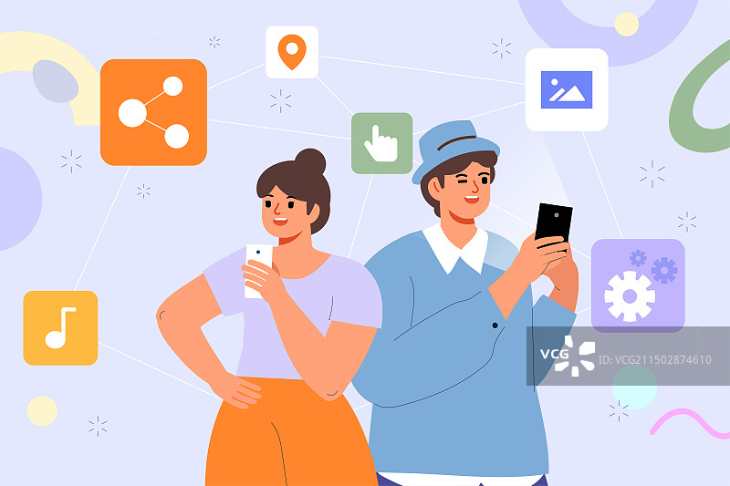 使用手机的人们图片素材