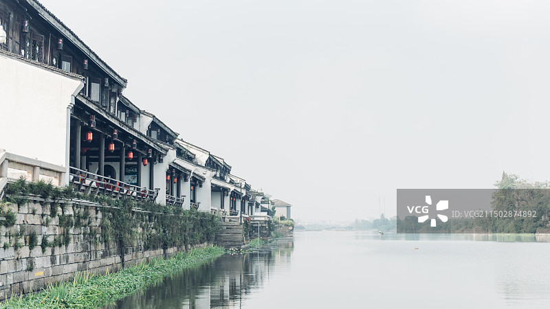 杭州余杭运河.塘栖古镇景区图片素材