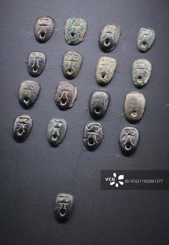 楚国蚁鼻钱_春秋战国_浙江省博物馆_浙江一万年展图片素材