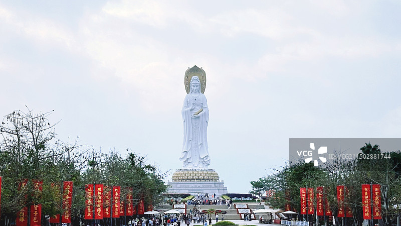 三亚南山海上观音图片素材