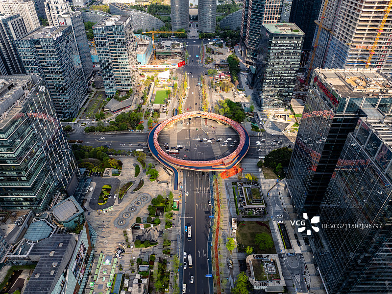 成都金融城交子之环图片素材