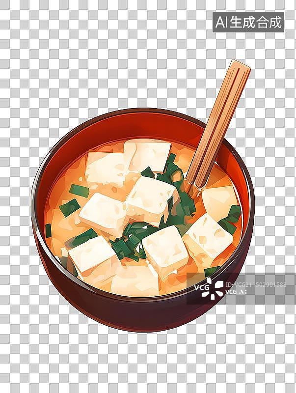 【AI数字艺术】美味的豆腐汤图片素材