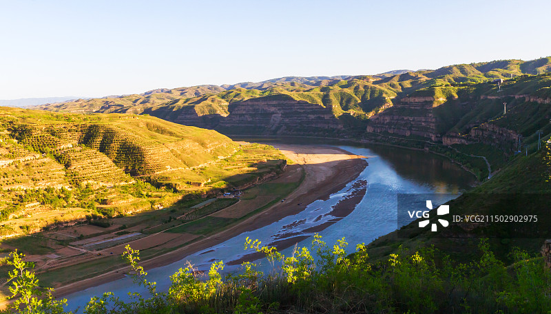临汾永和县黄河乾坤湾景区图片素材