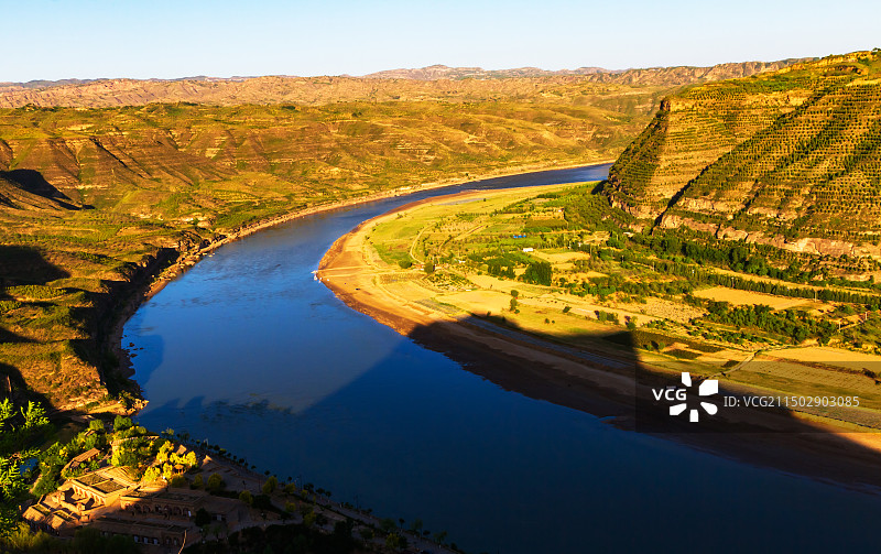 临汾永和县黄河乾坤湾景区图片素材