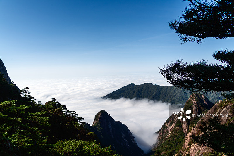 黄山一景图片素材