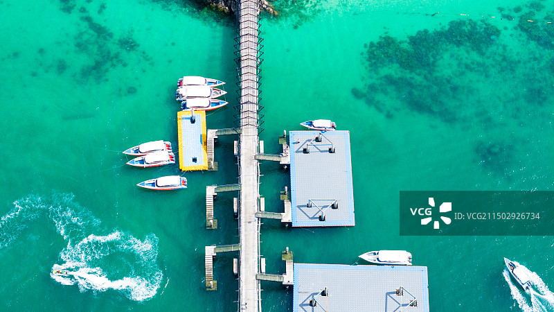 泰国格兰岛 码头图片素材