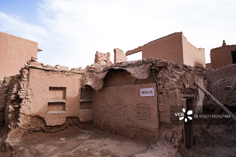新疆喀什高台民居图片素材