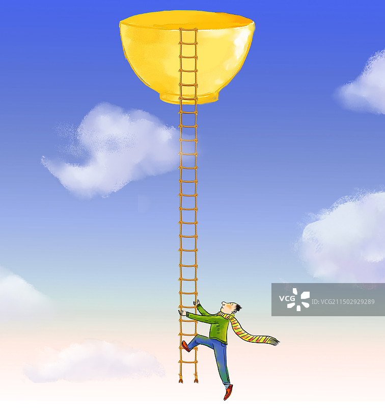 金饭碗，工作，就业，公务员，国企图片素材