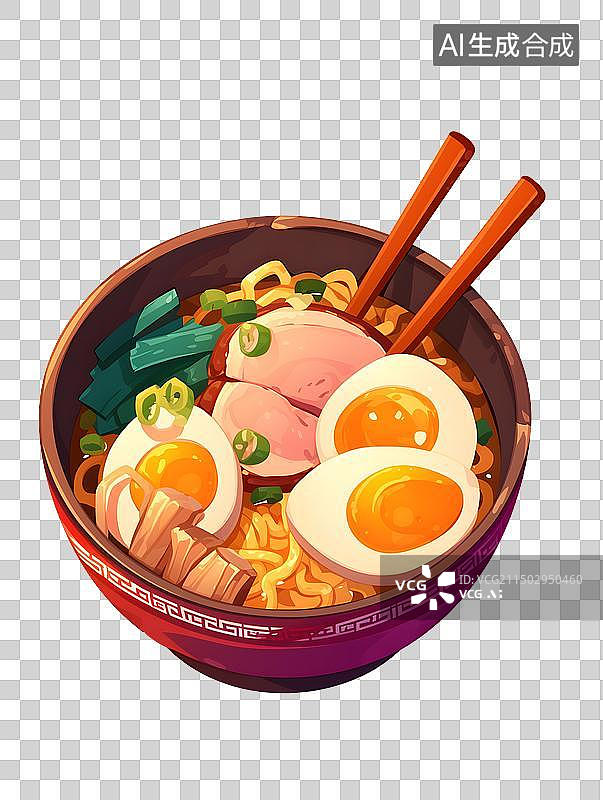 【AI数字艺术】美味的拉面图片素材