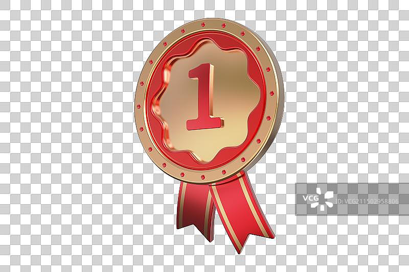 勋章三维插画图片素材