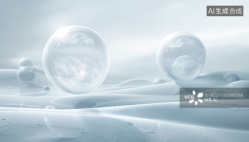 【AI数字艺术】冬季的冰山和浮冰图片素材