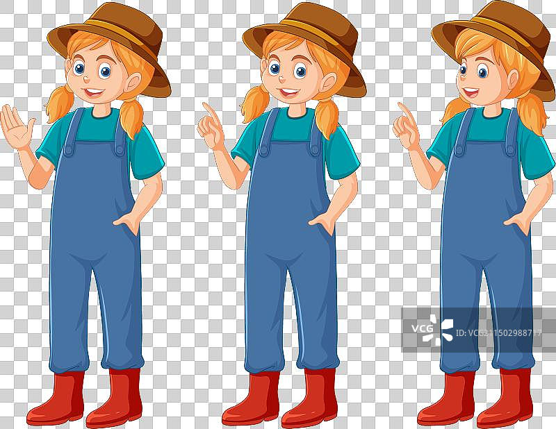 卡通女孩角色合集图片素材