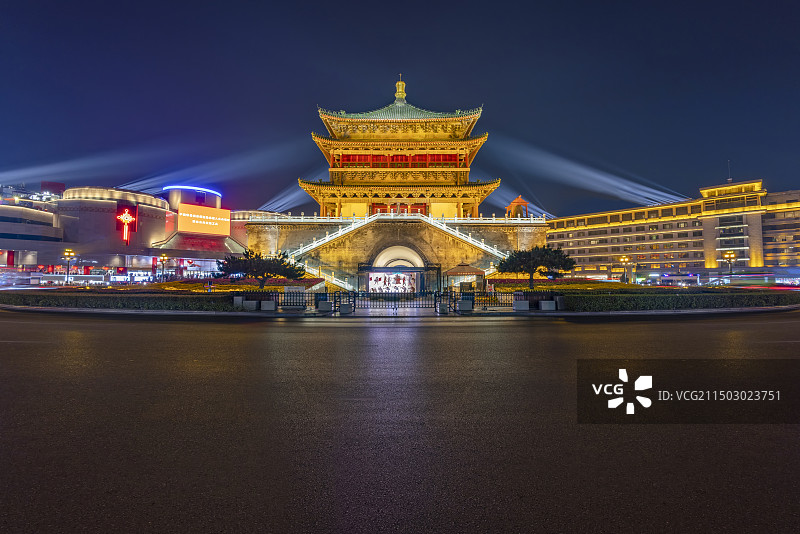 陕西西安钟鼓楼图片素材