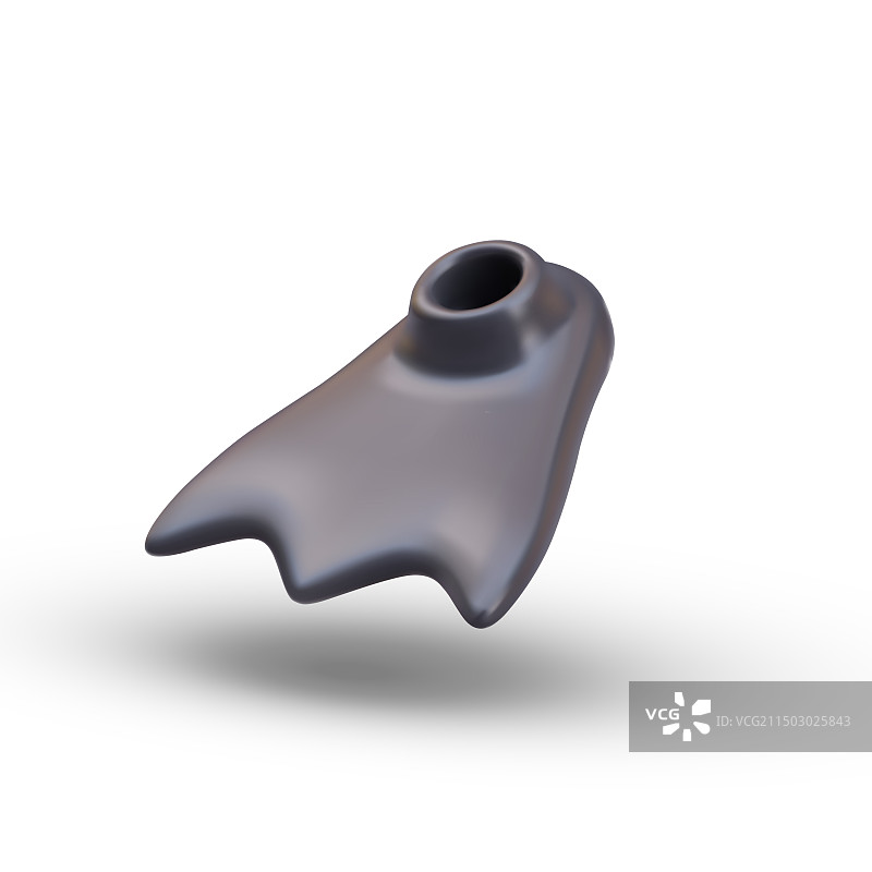 游泳潜水装备脚蹼侧视图图片素材