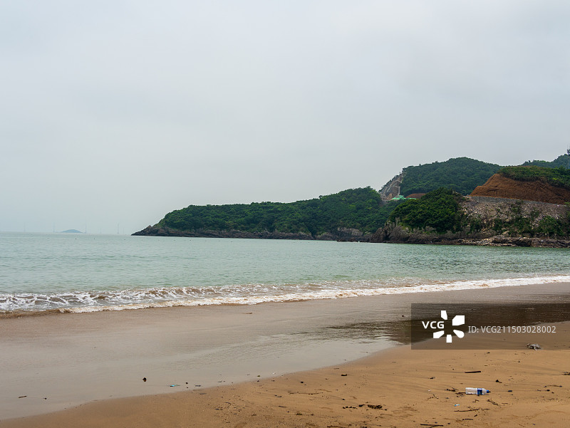 宁波象山鹤浦大沙沙滩图片素材