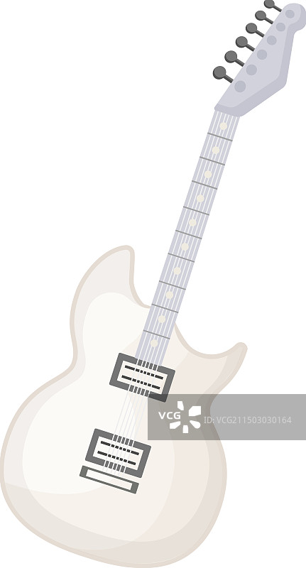 白色电吉他图案图片素材