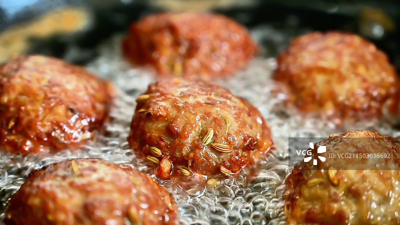 中国传统美食名菜红烧狮子头四喜丸子图片素材