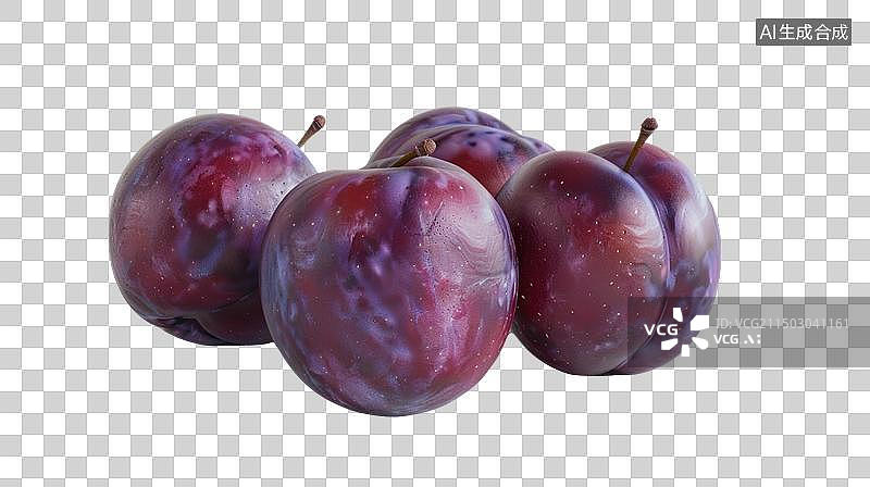 【AI数字艺术】新鲜的李子免抠元素图片素材