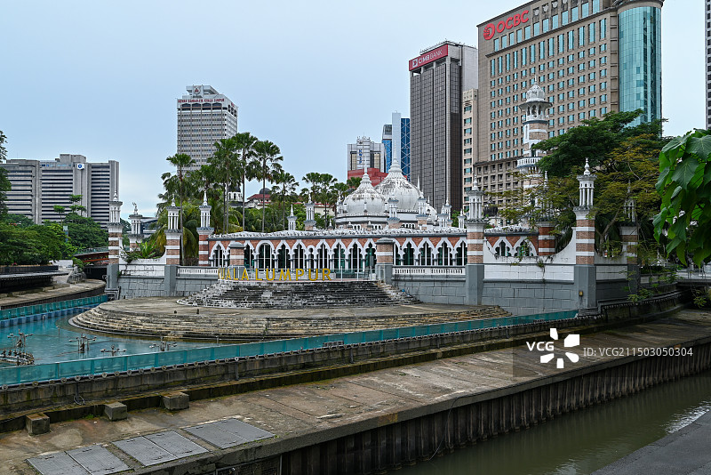 马来西亚吉隆坡占美清真寺图片素材