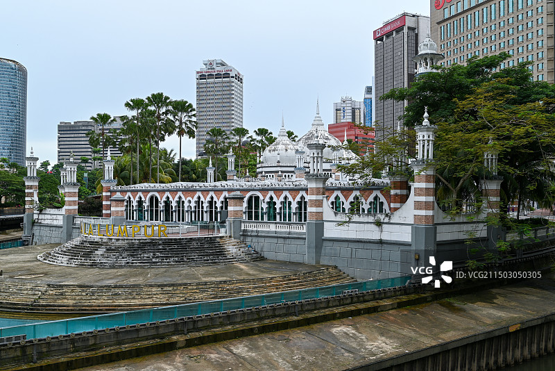 马来西亚吉隆坡占美清真寺图片素材