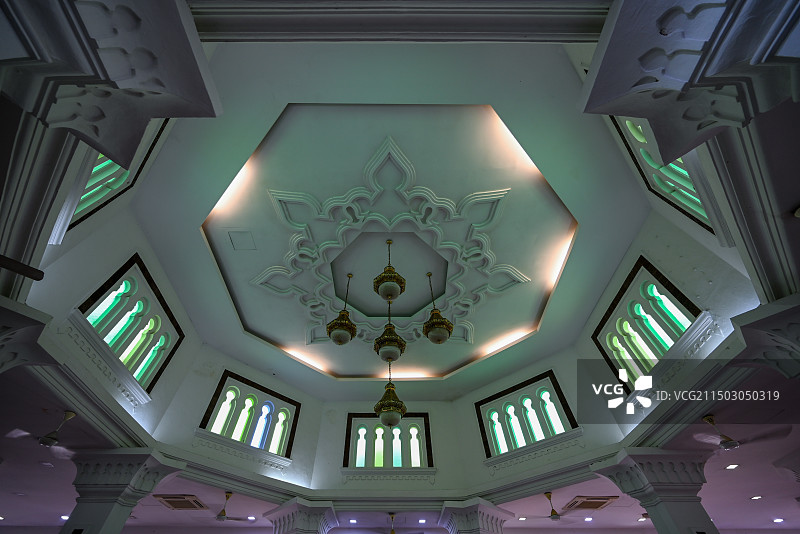 马来西亚吉隆坡占美清真寺图片素材