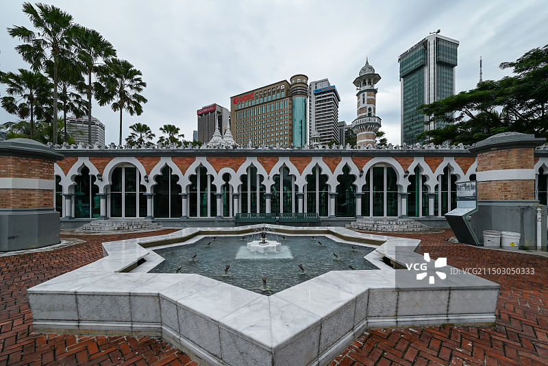 马来西亚吉隆坡占美清真寺图片素材
