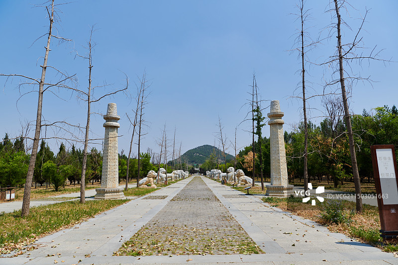 邹城明鲁王墓 鲁荒王陵图片素材