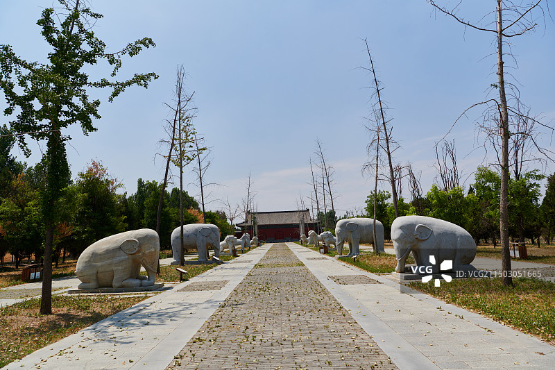 邹城明鲁王墓 鲁荒王陵图片素材