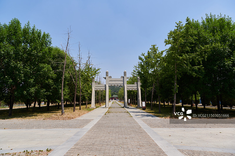 邹城明鲁王墓 鲁荒王陵图片素材