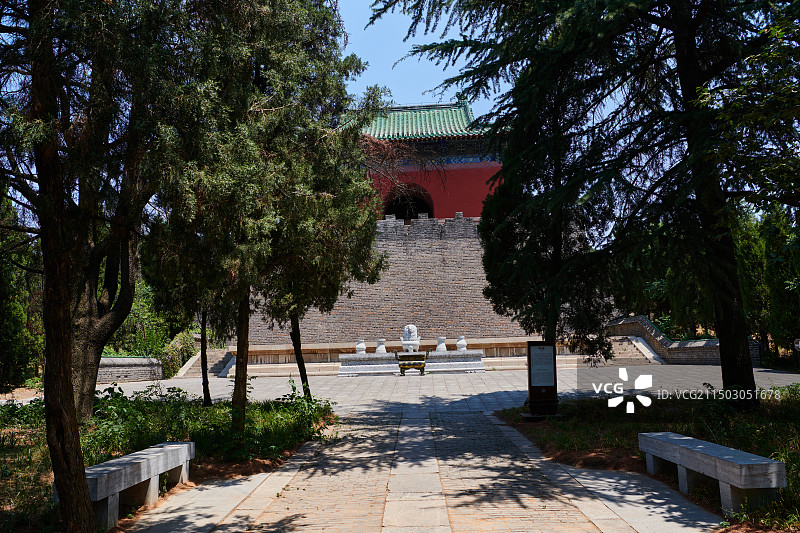 邹城明鲁王墓 鲁荒王陵图片素材